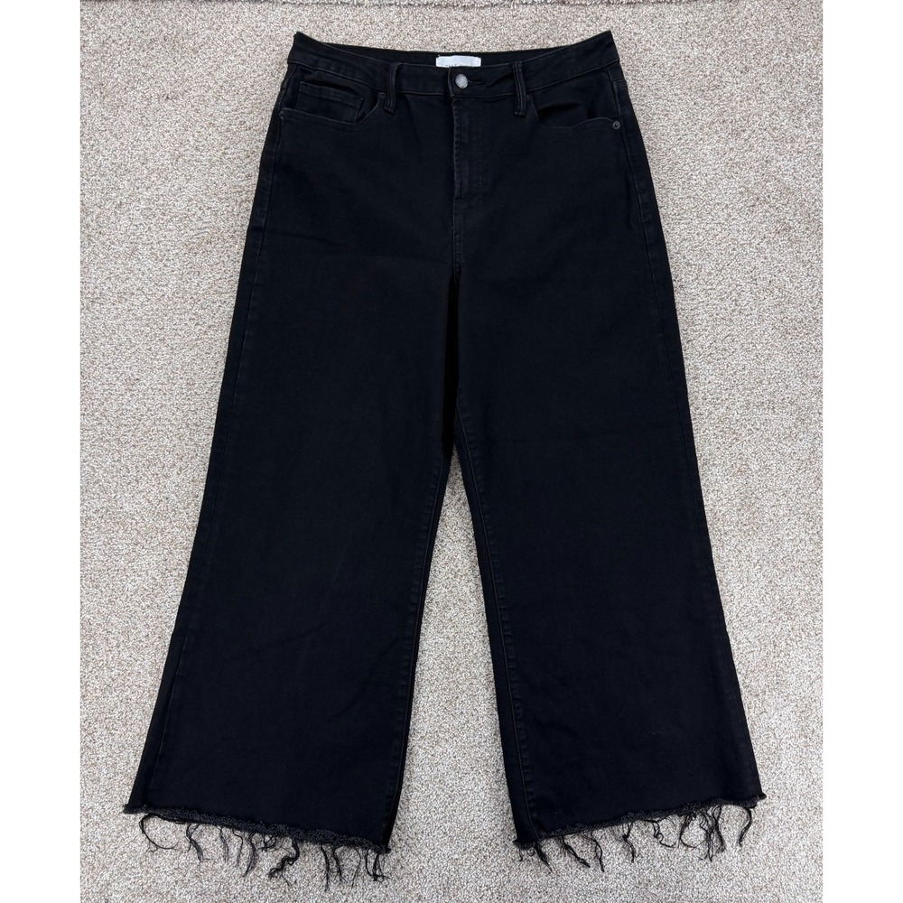 Dear John Black Wide Leg Flare Jeans